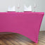 Stretch Spandex 6ft Rectangle Tablecloth Fuchsia - Durable Form-Fitting Table Cover