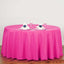 Polyester 132" Round Tablecloth Fuchsia - Seamless Chic Table Cover