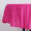 Polyester 90" Round Tablecloth Fuchsia - Stain & Wrinkle-Resistant Table Cover