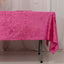 Premium Crushed Velvet 60"x102" Rectangle Tablecloth Fuchsia - Reusable Soft Table Cover