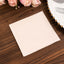 50-Pack Paper Beverage Napkins Blush - 2 Ply Disposable Soft 18GSM Cocktail Napkins 5"x5"
