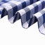 Polyester 54"x54" Square Tablecloth White/Navy Blue - Checkered Buffalo Plaid Design for Casual Table Settings