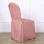 10 Pack Polyester Chair Cover for Banquet Chairs Dusty Rose - Stain-Resistant Reusable Slip-On Slipcover