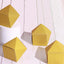 25 Pack 2"x3" Geometric Gold Glitter Wedding Favor Candy Gift Boxes