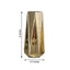 2-Pack Mercury Glass Vases Geometric Design Gold - Stylish Wedding Floral Centerpieces 8"