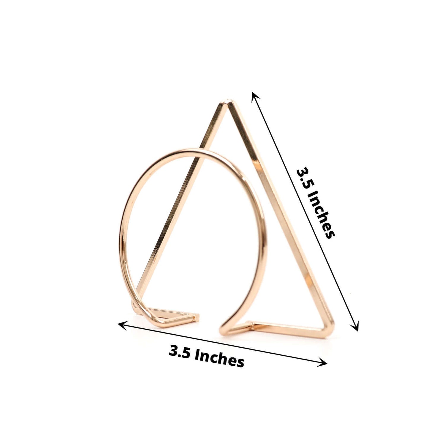 4 Pack Gold Geometric Metal Napkin Rings, Modern Nordic Napkin Holder Stands