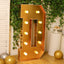 Giant LED Marquee Light Up Letter ’D’ Gold 4ft Pre-Cut Foam Board with 10 Warm White Battery Operated LEDs Glue Gun
