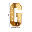 Giant LED Marquee Light Up Letter ’G’ Gold 4ft Pre-Cut Foam Board with 10 Warm White Battery Operated LEDs Glue Gun