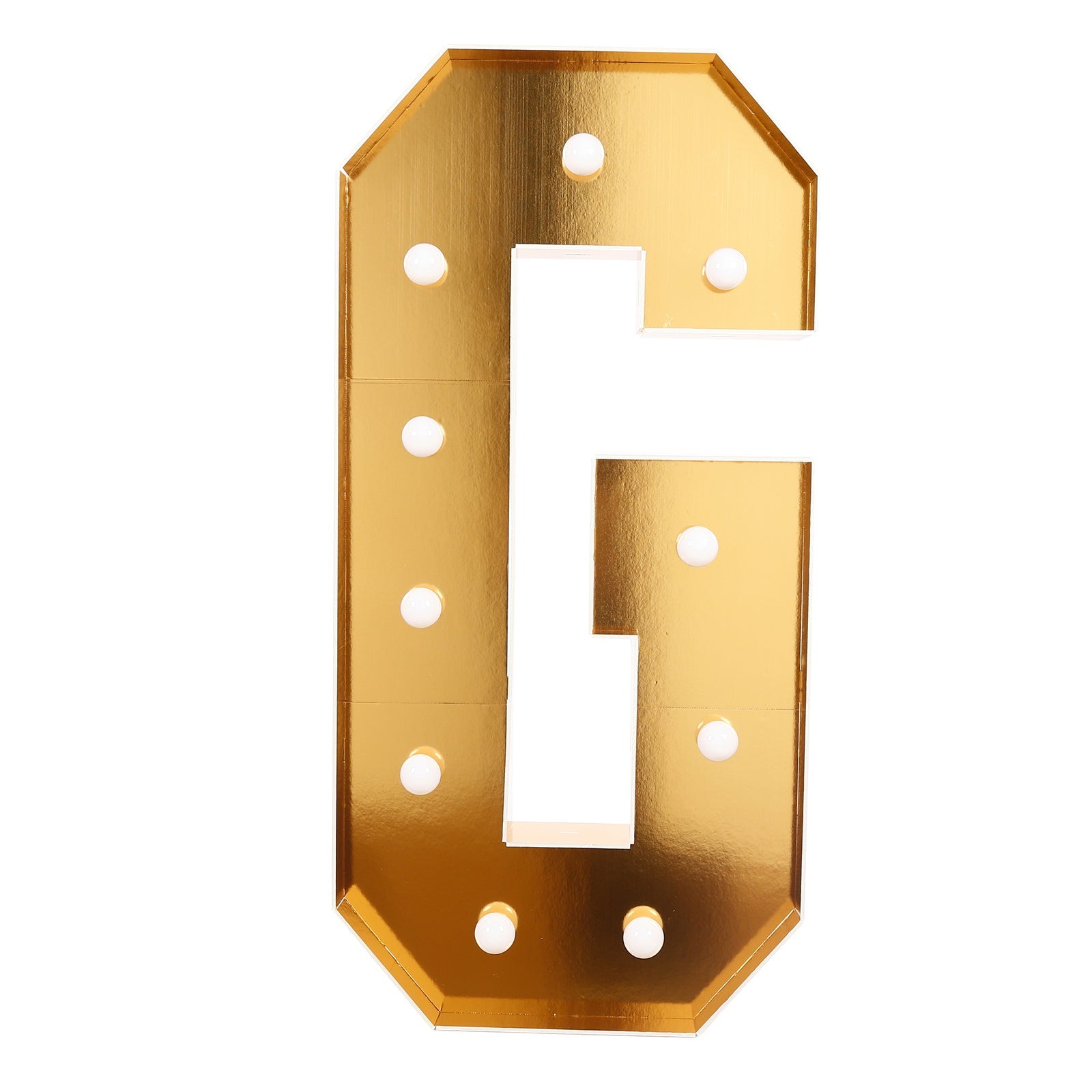 Giant LED Marquee Light Up Letter ’G’ Gold 4ft Pre-Cut Foam Board with 10 Warm White Battery Operated LEDs Glue Gun
