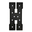 Giant LED Marquee Light Up Letter ’H’ Black 4ft Pre-Cut Foam Board with 10 Warm White Battery Operated LEDs Glue Gun