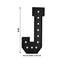Giant LED Marquee Light Up Letter ’J’ Black 4ft Pre-Cut Foam Board with 10 Warm White Battery Operated LEDs Glue Gun