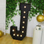 Giant LED Marquee Light Up Letter ’J’ Black 4ft Pre-Cut Foam Board with 10 Warm White Battery Operated LEDs Glue Gun