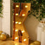 Giant LED Marquee Light Up Letter ’K’ Gold 4ft Pre-Cut Foam Board with 10 Warm White Battery Operated LEDs Glue Gun