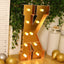 Giant LED Marquee Light Up Letter ’K’ Gold 4ft Pre-Cut Foam Board with 10 Warm White Battery Operated LEDs Glue Gun