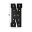 Giant LED Marquee Light Up Letter ’N’ Black 4ft Pre-Cut Foam Board with 10 Warm White Battery Operated LEDs Glue Gun