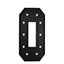 Giant LED Marquee Light Up Letter ’O’ Black 4ft Pre-Cut Foam Board with 10 Warm White Battery Operated LEDs Glue Gun