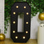 Giant LED Marquee Light Up Letter ’O’ Black 4ft Pre-Cut Foam Board with 10 Warm White Battery Operated LEDs Glue Gun