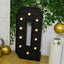 Giant LED Marquee Light Up Letter ’Q’ Black 4ft Pre-Cut Foam Board with 10 Warm White Battery Operated LEDs Glue Gun