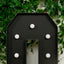 Giant LED Marquee Light Up Letter ’Q’ Black 4ft Pre-Cut Foam Board with 10 Warm White Battery Operated LEDs Glue Gun