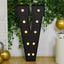 Giant LED Marquee Light Up Letter ’V’ Black 4ft Pre-Cut Foam Board with 10 Warm White Battery Operated LEDs Glue Gun