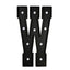 Giant LED Marquee Light Up Letter ’W’ Black 4ft Pre-Cut Foam Board with 10 Warm White Battery Operated LEDs Glue Gun