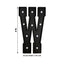 Giant LED Marquee Light Up Letter ’W’ Black 4ft Pre-Cut Foam Board with 10 Warm White Battery Operated LEDs Glue Gun