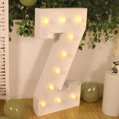 Giant LED Marquee Light Up Letter ’Z’ White 4ft Pre-Cut Foam Board with 10 Warm White Battery Operated LEDs Glue Gun