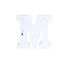 3D Marquee Letter "M" Warm White 7 LED Lights Gold - Chic Light-Up Decor for Events 6"