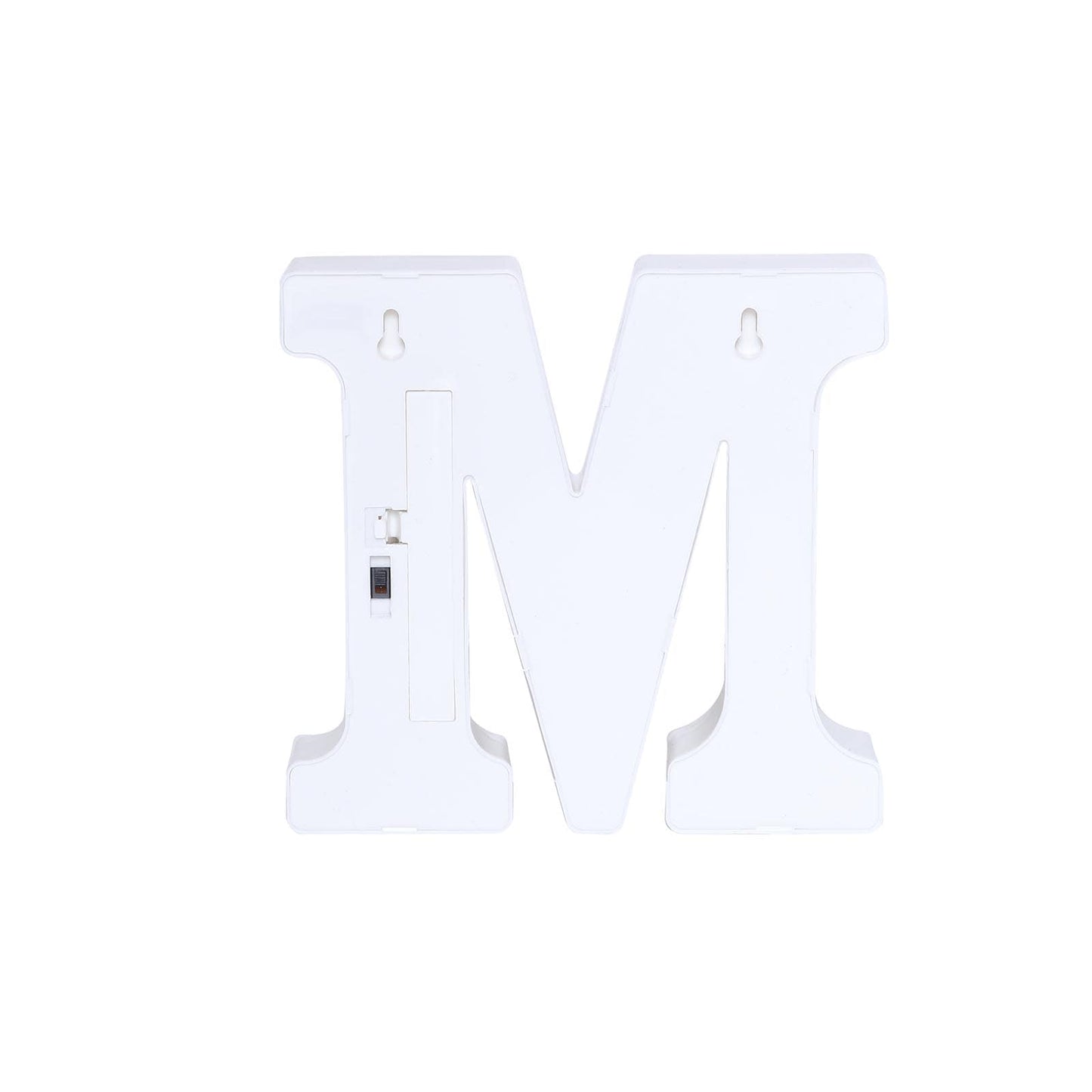 3D Marquee Letter "M" Warm White 7 LED Lights Gold - Chic Light-Up Decor for Events 6"