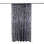 8ftx8ft Black Big Payette Sequin Event Curtain Drapes, Backdrop Event Panel