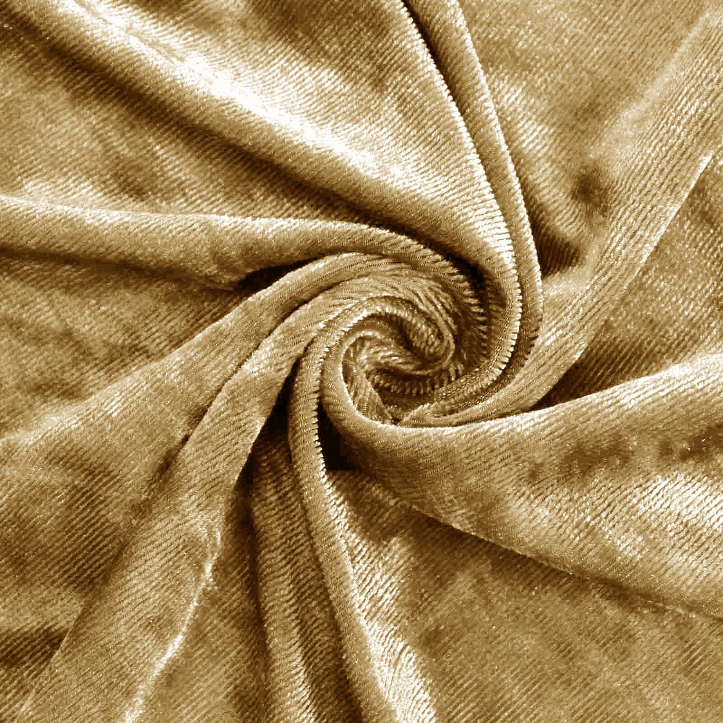 Champagne Crushed Velvet Backdrop Curtain â€“ 8ft x 8ft Event Drape with Rod Pocket, Privacy Panel for Photo Booths & Events