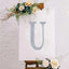 Decorative Rhinestone Alphabet "U" Letter Stickers, Glitter Adhesive Craft Letters Silver DIY Sparkle Embellishments 8"