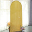 6ft Gold Shimmer Tinsel Spandex Chiara Backdrop Stand Cover For Fitted Round Top Wedding Arch