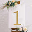 Decorative Rhinestone Number "1" Stickers, Glitter Adhesive Craft Numbers Gold DIY Sparkle Embellishments 8"
