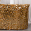 Payette Sequin 21ft Table Skirt Gold - Dual Layered Satin for Shimmering Event DÃ©cor