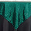 Sequin 60"x60" Table Overlay Square Tablecloth Hunter Emerald Green - Luxe Wedding Table Topper