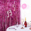 8ft Fuchsia Metallic Tinsel Foil Fringe Doorway Curtain Party Backdrop
