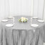 Sequin 120" Round Tablecloth Silver - Seamless Glittering Table Cover