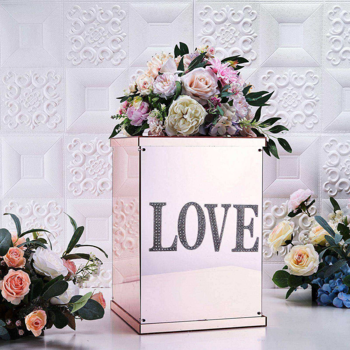 Decorative Rhinestone Alphabet "O" Letter Stickers, Glitter Adhesive Craft Letters Silver DIY Sparkle Embellishments 4"