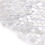5 Pack Big Payette Sequin 13"x10" Chair Sash Bands Silver - Stylish Glittering Decor for Weddings & Gatherings