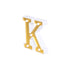 3D Marquee Letter "K" Warm White 5 LED Lights Gold - Chic Light-Up Decor for Events 6"