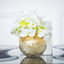 Glass Bud Vase Gold Foiled Crackle Bubble Bowl - Classy Floral Centerpiece for Weddings 4"