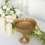 Glass Compote Floral Bowl Pedestal Vase Roman Style Gold - Antique Flower Vase for Sophisticated Event DÃ©cor 7"