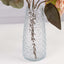 6-Pack Glass Urn Vases Clear with Diamond Crystal Cut Pattern - Stylish Decorative Design for Event Decor 8.5"