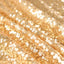 Sequin 17ft Table Skirt Gold - Pleated Satin With Top Velcro Strip - Glitzy Event Decoration