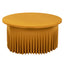 Spandex Round 6ft Table Skirt Gold with Wavy Skirt-Like Effect Stylish Table Cover for Weddings, Banquets & Trade Shows