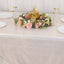 Sequin Dots Polyester 60"x126" Rectangle Tablecloth Shimmering Beige - Wrinkle Free & Sparkling Table Cover