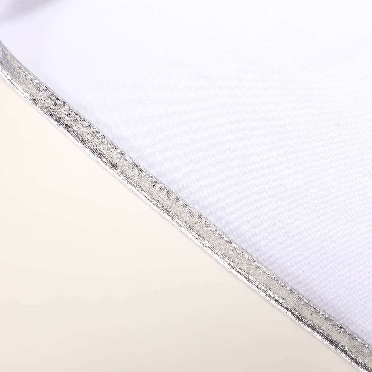 5 Pack Metallic Spandex Chair Sashes Silver - Stretch Fit Chair Bands With Round Diamond Buckles