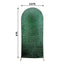 6ft Hunter Emerald Green Shimmer Tinsel Spandex Chiara Backdrop Stand Cover For Fitted Round Top Wedding Arch