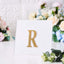 Decorative Rhinestone Alphabet "R" Letter Stickers, Glitter Adhesive Craft Letters Gold DIY Sparkle Embellishments 4"